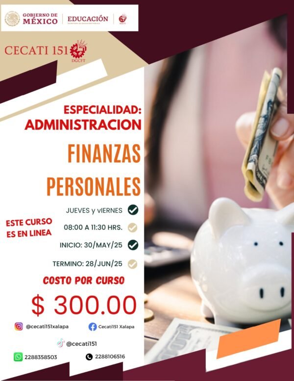 FINANZAS PERSONALES (CURSO EN LINEA).
