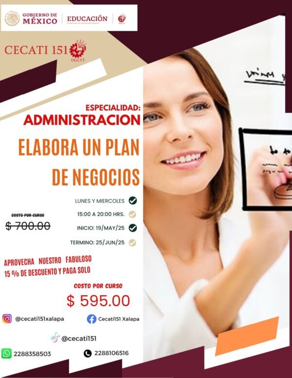 ELABORA UN PLAN DE NEGOCIOS